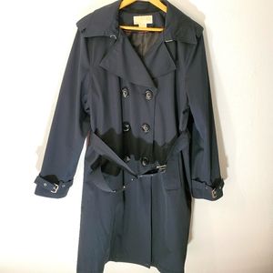 Michael Kors Rain/Trench Coat. Navy Blue. Sz XL